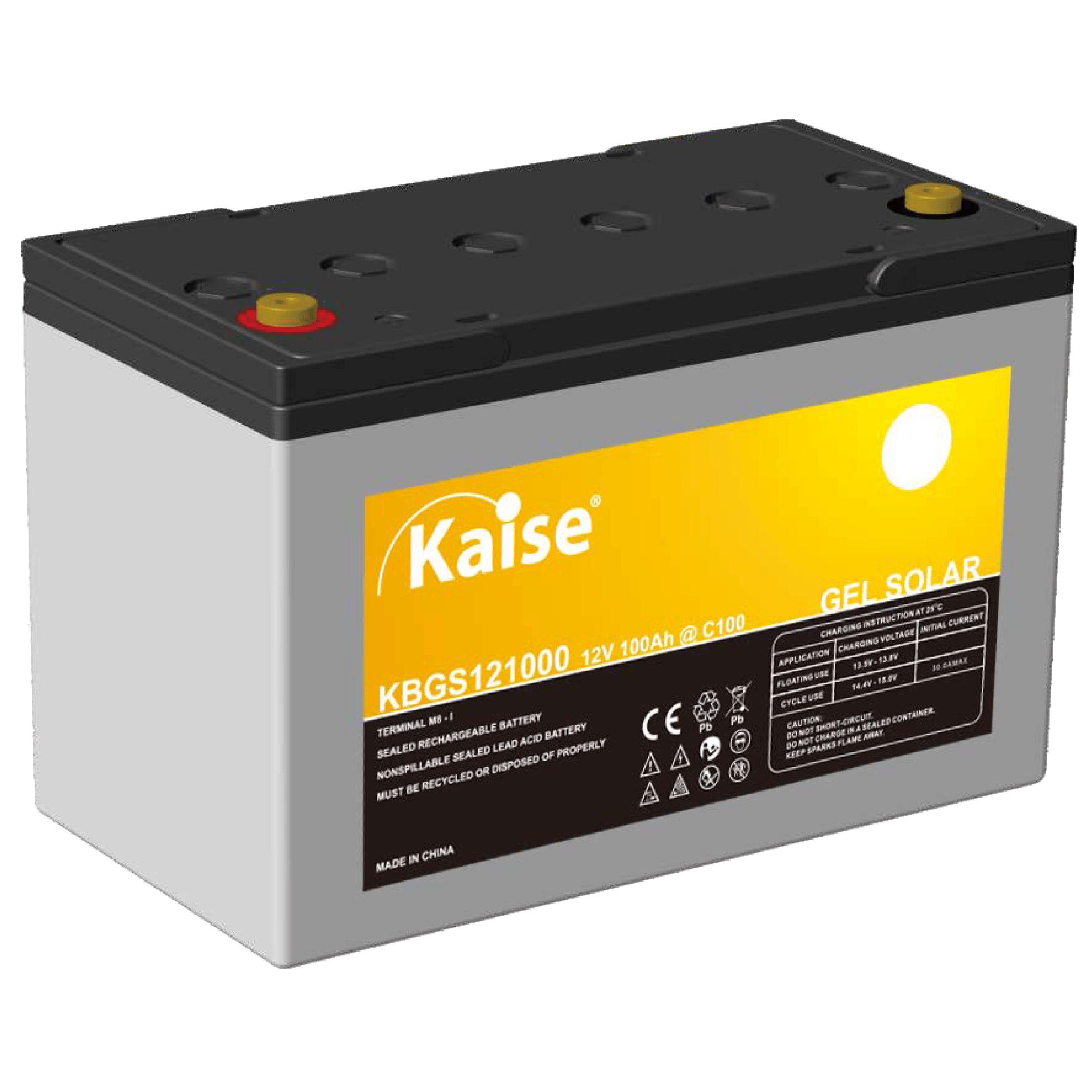 Batería GEL solar 12V 100Ah Monobloque