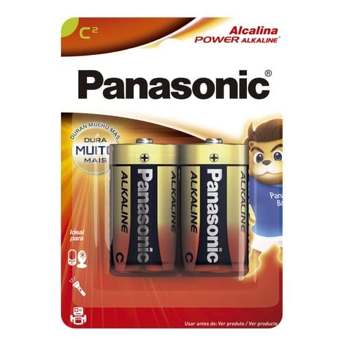Pilas Alcalinas Panasonic Power Tamaño C (Mediana)