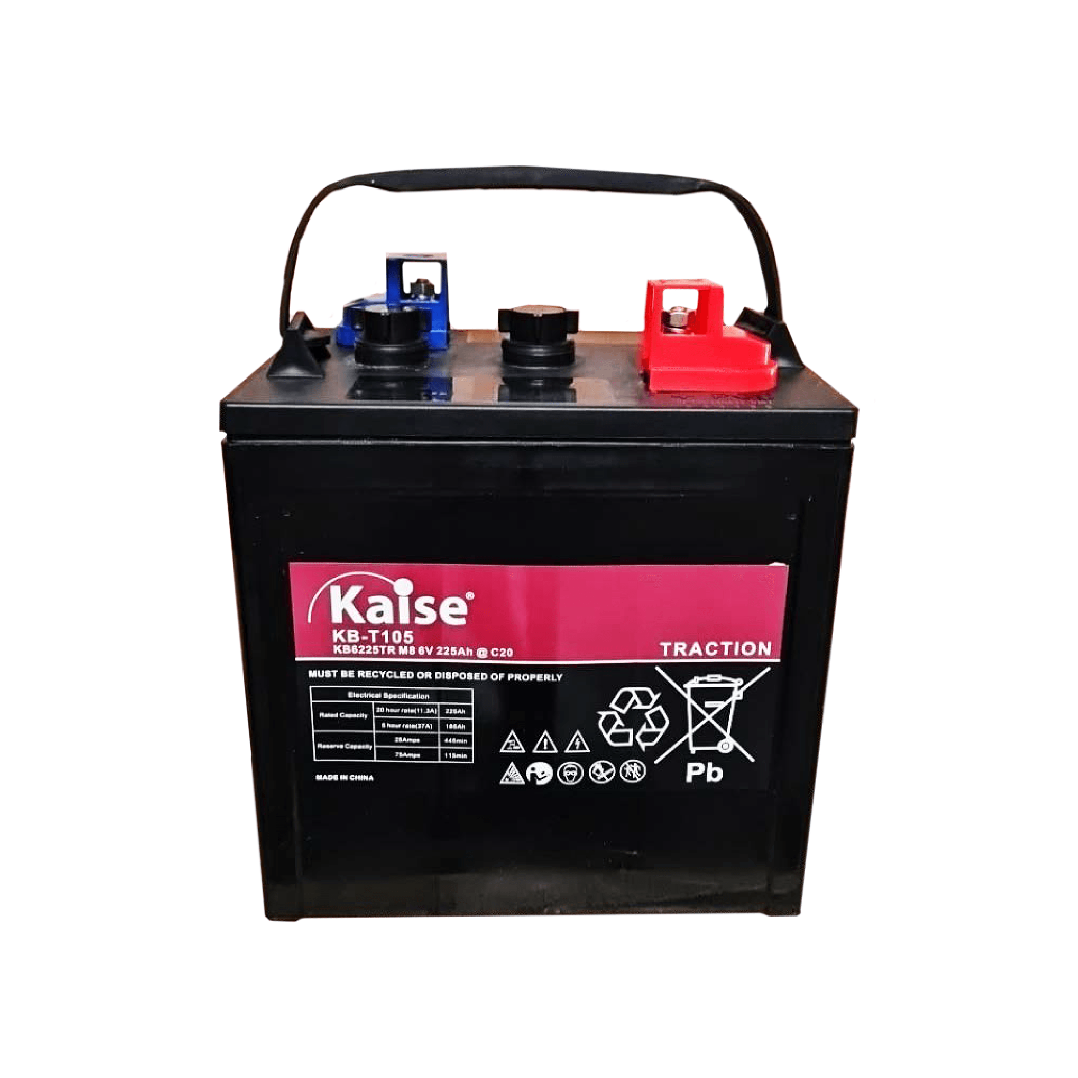 Batería Deep Cycle 6V 225Ah Kaise KB-T105