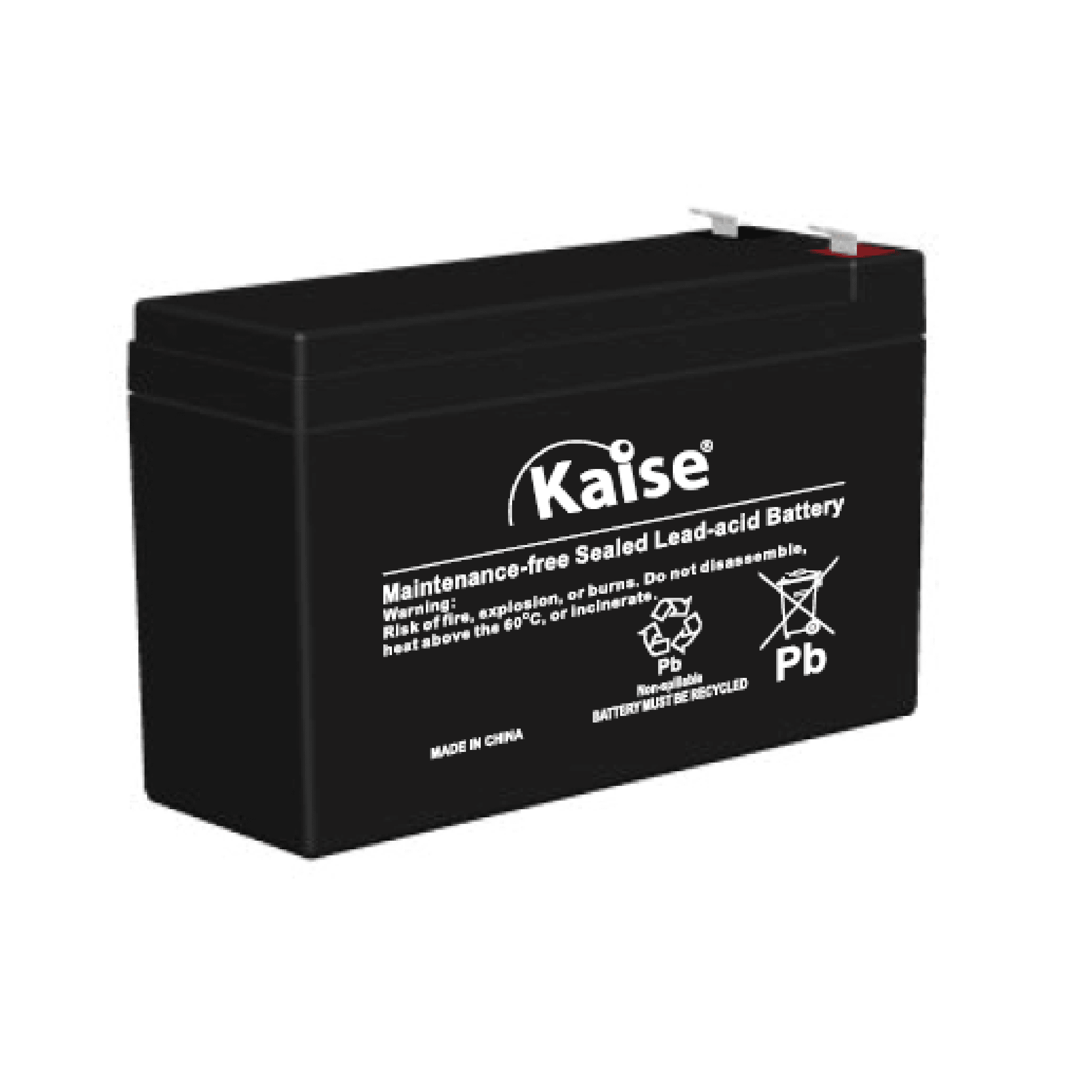 Batería VRLA AGM Standard 12V 7.2Ah Kaise KB1272 F1/F2